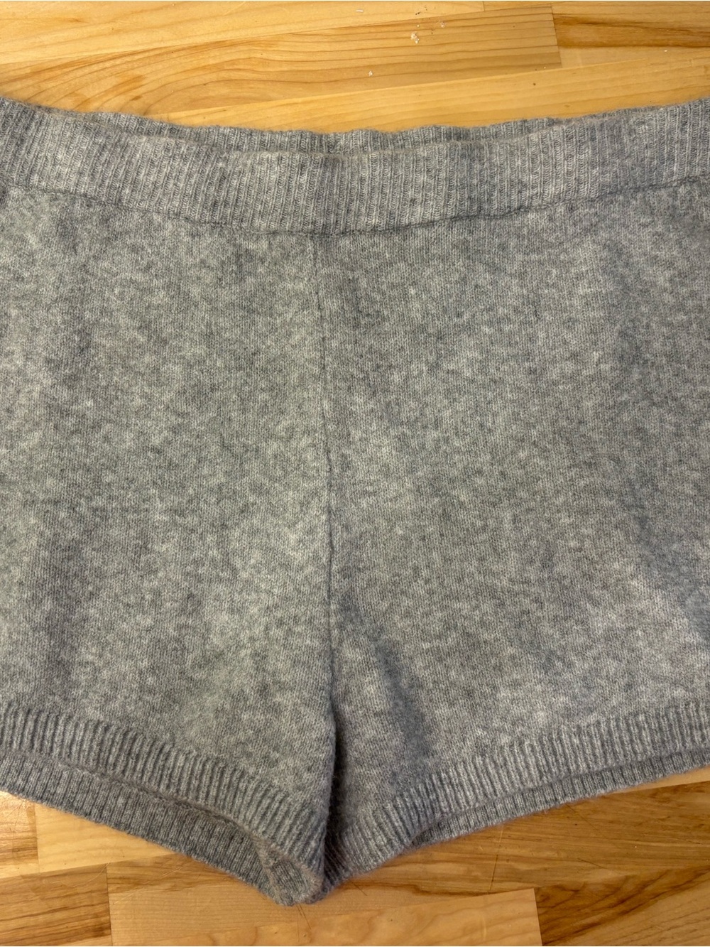 Cozy Gray Knit sweater Women’s Shorts